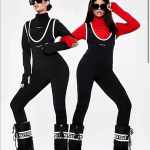 Misguided black Salopette size 2